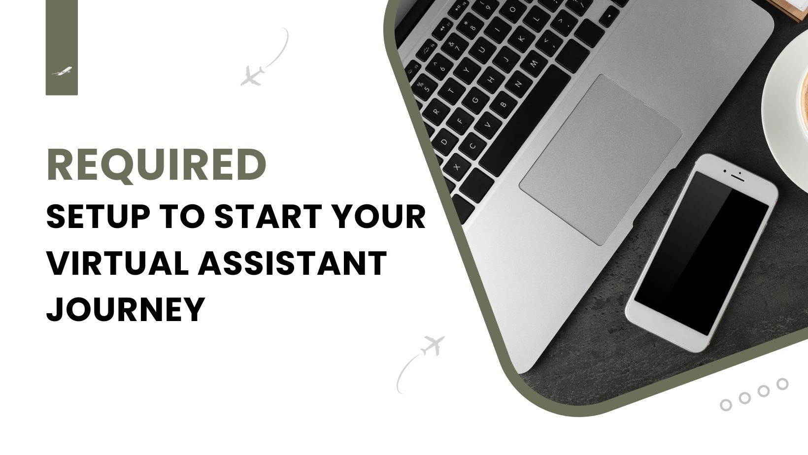 home office setup for remote virtual assistant work